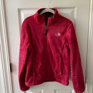 Deep Red North Face Osito Fleece Jacket